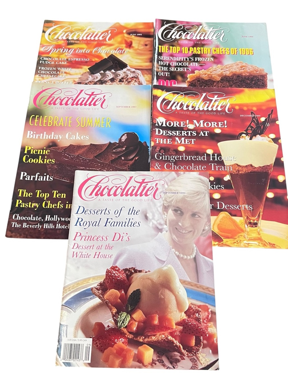 Chocolatier A Taste Of The Good Life Magazine Lot of 5 1995-1999